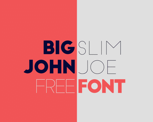 Big John Slim Joe Font
