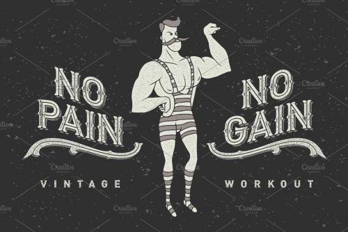 Biker Font Set Graphics