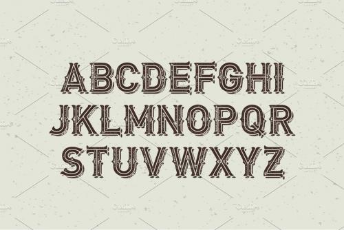 Biker Font Set Graphics