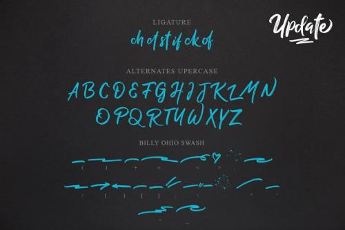 Billy Ohio Brush Font