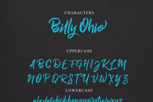 Billy Ohio Brush Font