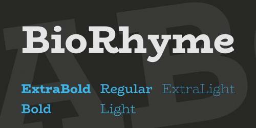 BioRhyme Font