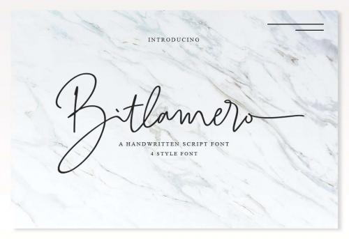 Bitlamero Signature Font Free Download