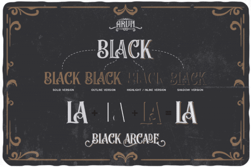 Black Arcade Blackletter Font