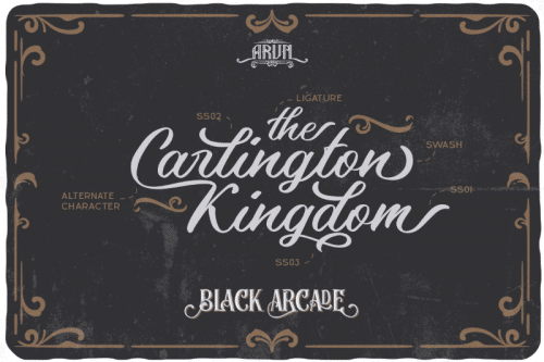 Black Arcade Blackletter Font
