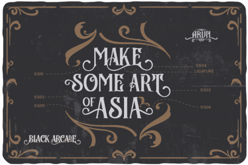 Black Arcade Blackletter Font