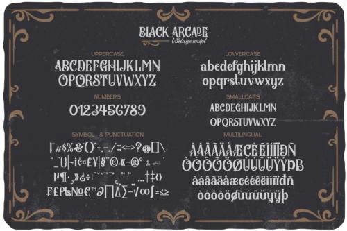 Black Arcade Blackletter Font