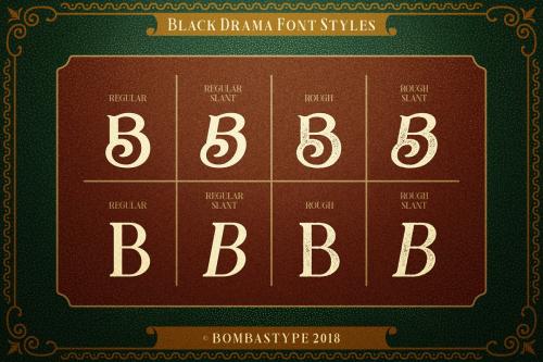 Black Drama Typeface
