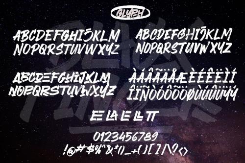 Black Finger Brush Font