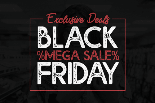 Black Freeday Font Duo