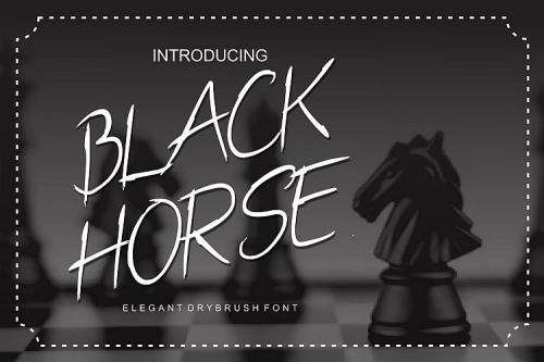 Black Horse Handwritten Font