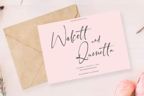 Black Pink Signature Font