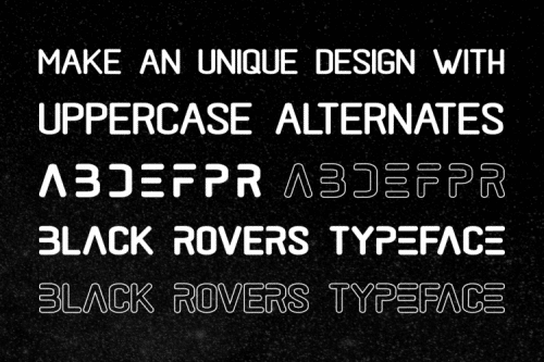 Black Rovers Sans Font