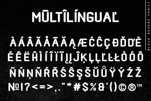 Black Rovers Sans Font