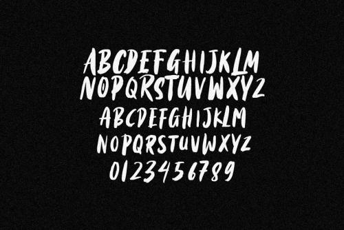 Black Torch Dry Brush Font