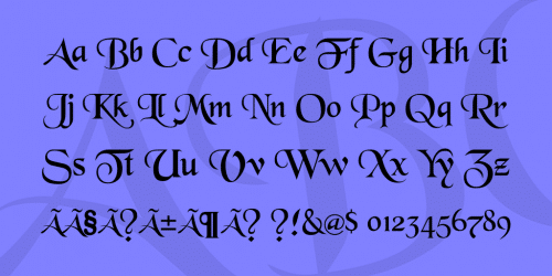 BlackChancery Font