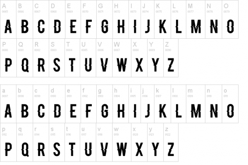 Blacklisted Corrupted Text Font