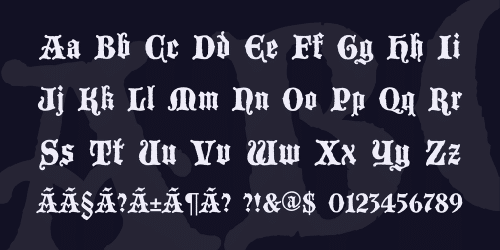 Blackwood Castle Font