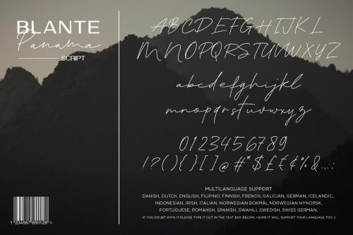 Blante Panama Handwritten Font