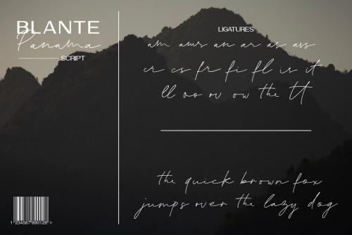 Blante Panama Handwritten Font