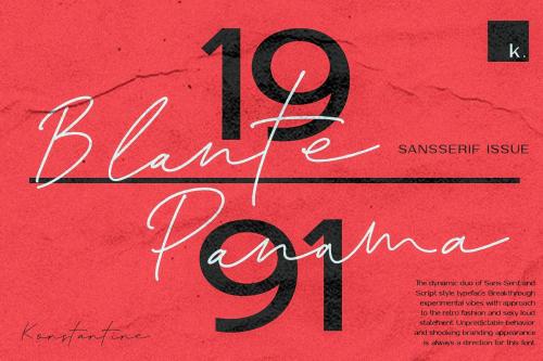 Blante Panama Handwritten Font