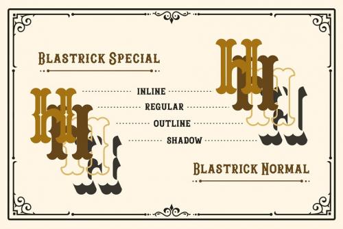 Blastrick Vintage Font