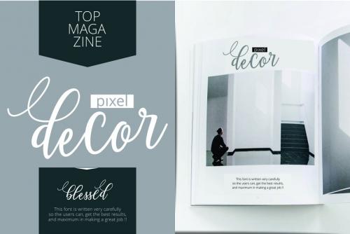 Blessed Calligraphy Font