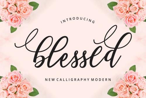 Blessed Calligraphy Font