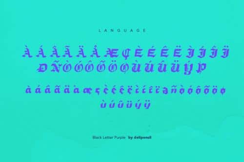Blood Display Font