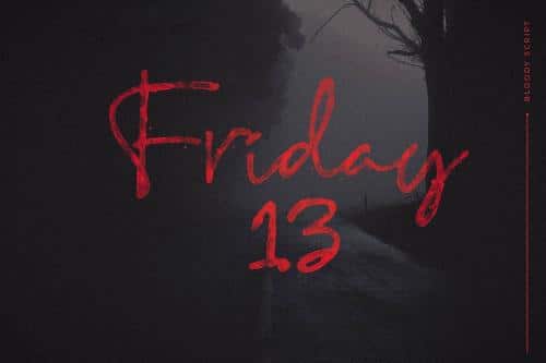 Bloody Script Font