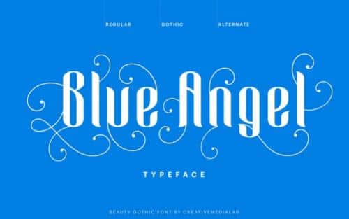 Blue Angel Blackletter Font