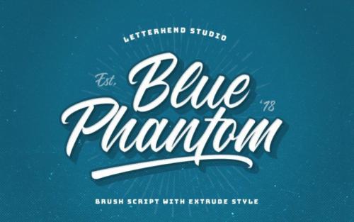 Blue Phantom Script Font