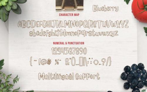 Blueberry Layered Font