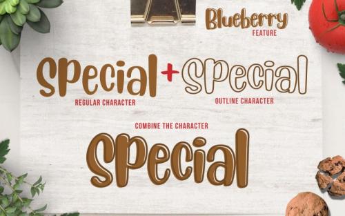Blueberry Layered Font