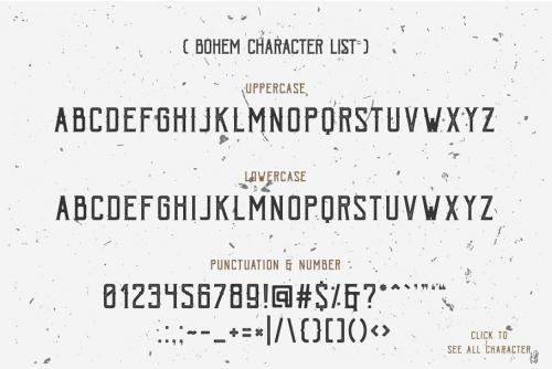 Bohem Press Display Font