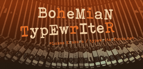 Bohemian Typewriter Font