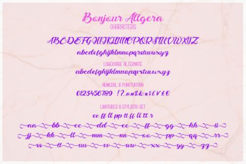Bonjour Allgera Font Duo