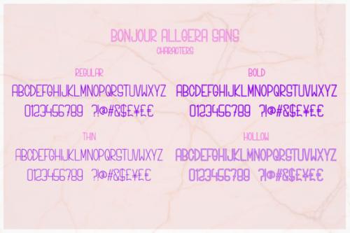 Bonjour Allgera Font Duo