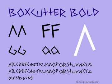 Boxcutter Font