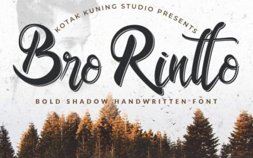 Bro Rintto Script Font