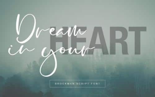 Brockman Calligraphy Font