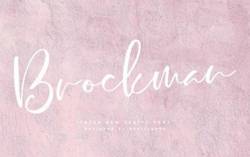 Brockman Calligraphy Font