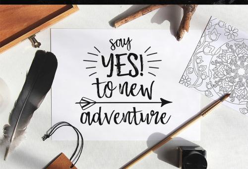 Brush marker font Bongiorno