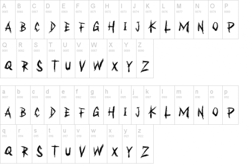 Bruttall Horror Font