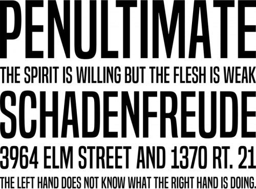 Built Titling Font