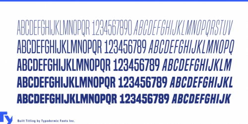 Built Titling Font