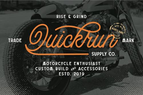 Buryland Monoline Script Font