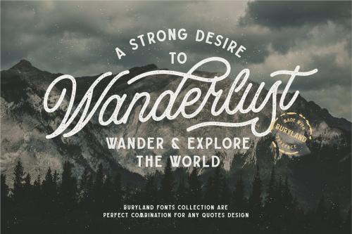 Buryland Monoline Script Font