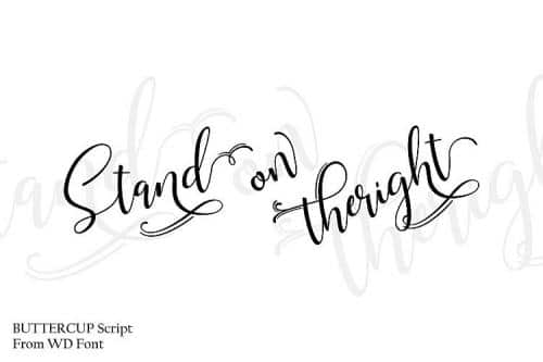 Buttercup Handwritten Font