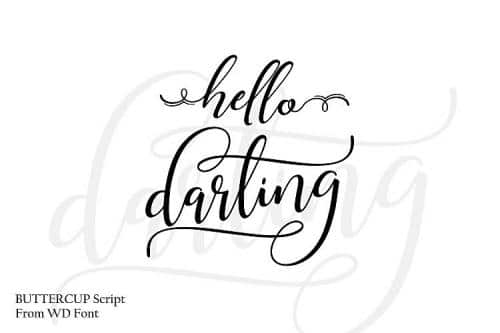 Buttercup Handwritten Font